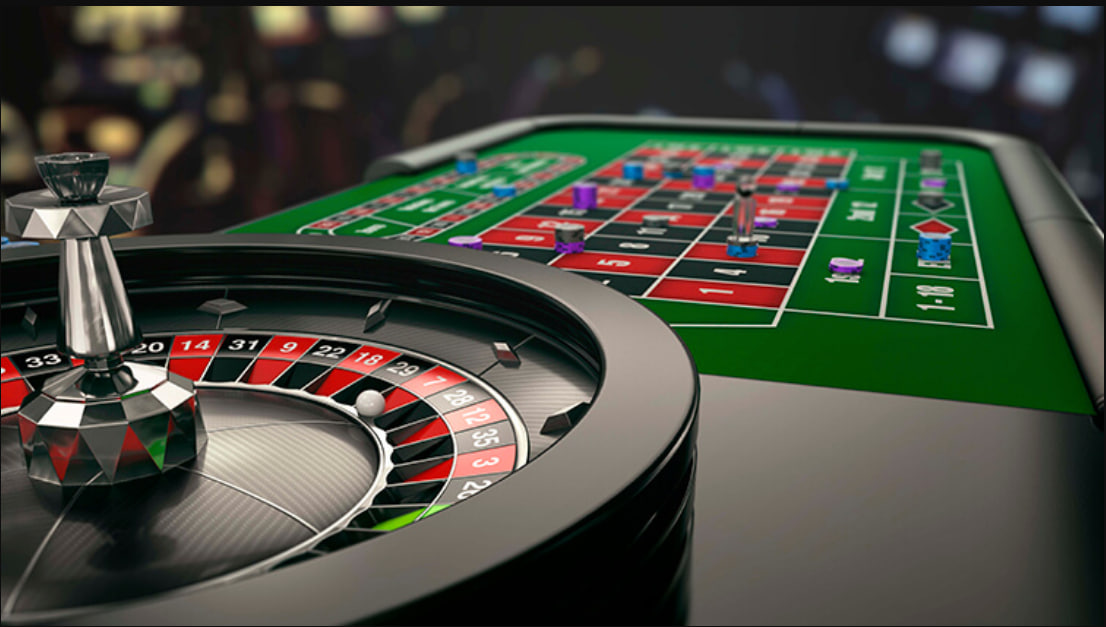 A vibrant shot of one of the themed gaming plazas inside WinStar or the Global Event Center.
